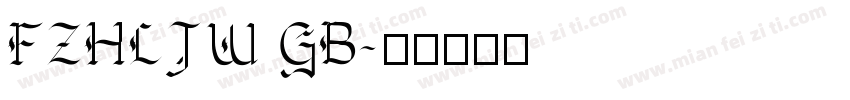 FZHLJW GB字体转换